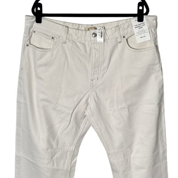 NWT Madewell The Petite Darted Barrel-Leg Jean Vintage Canvas Size 33P - Picture 11 of 15